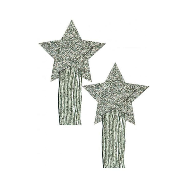 Pastease Silver Glitter Tassle Stars OS