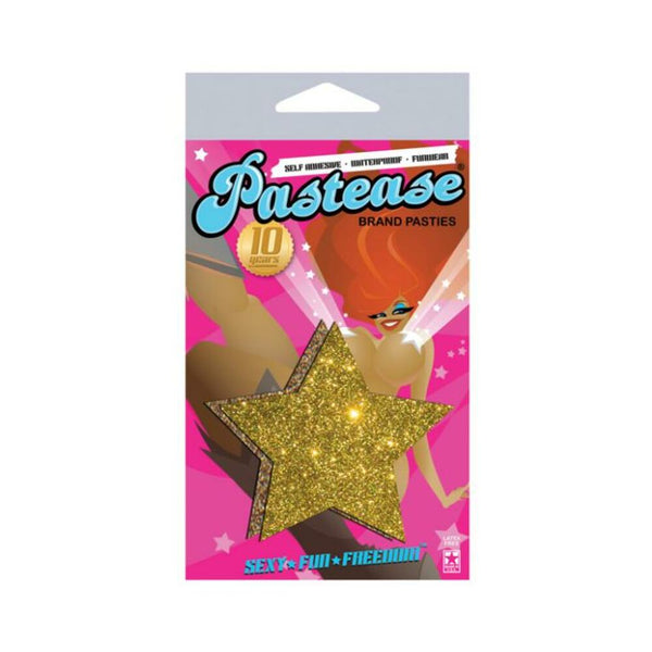 Gold Glitter Rock Star Pasties O/S