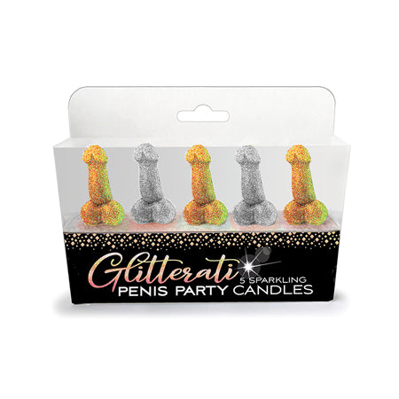 Glitterati Penis Party Candle - Pack of 5