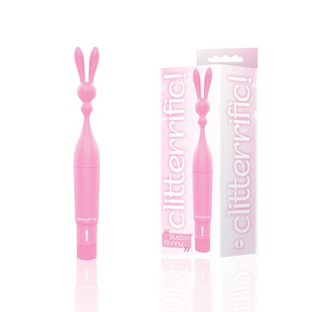 The 9's Clitterific! Button Bunny Clitoral Stimulator - Pink
