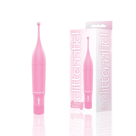 The 9's Clitterific! Pearl Point Clitoral Stimulator - Pink