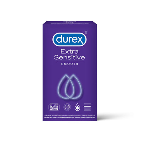 Durex Extra Sensitive Smooth Condom - Pack of 12