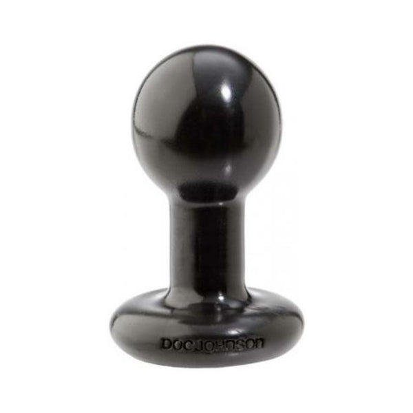 Round Butt Plug Small Black