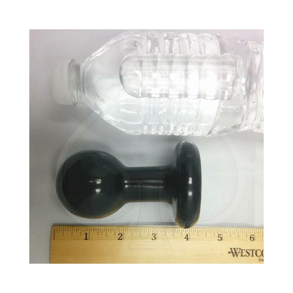 Round Butt Plug Small Black