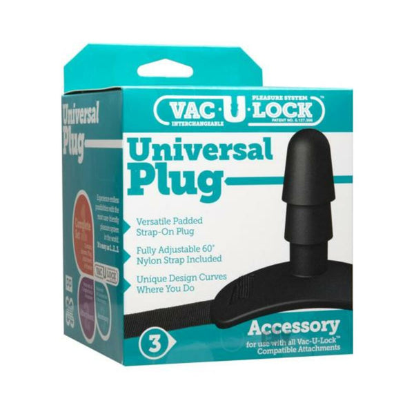 Vac-U-Lock Black Universal Plug