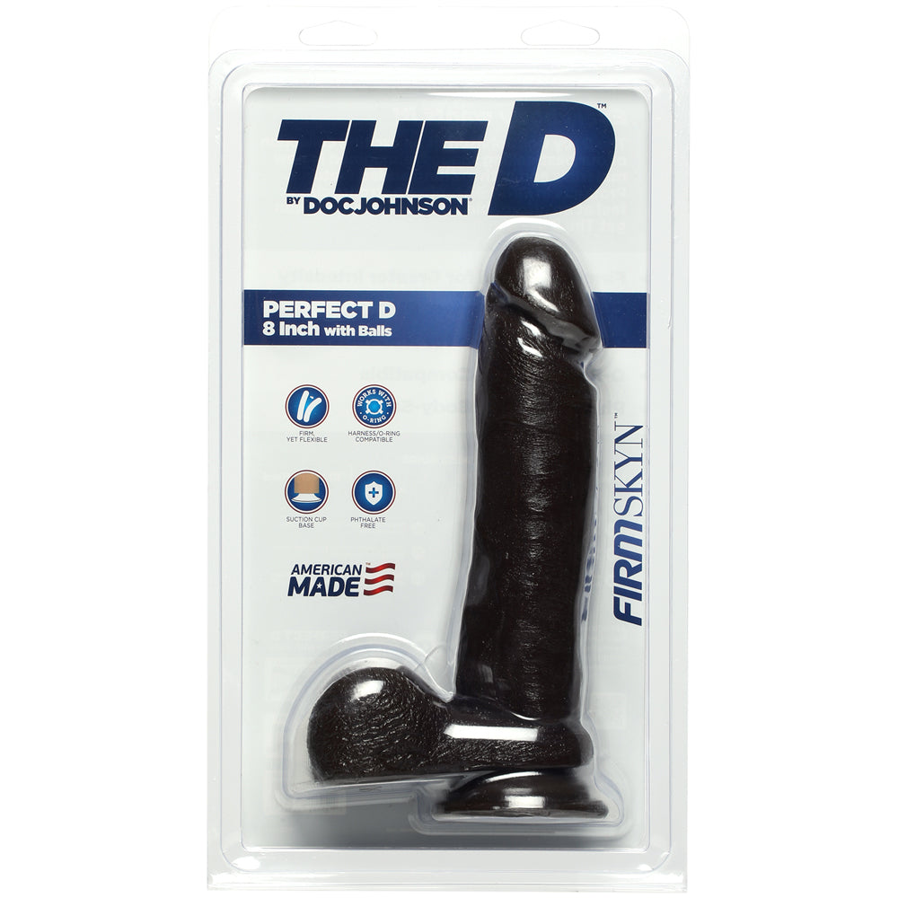 The D 8" Perfect D w/Balls - Chocolate