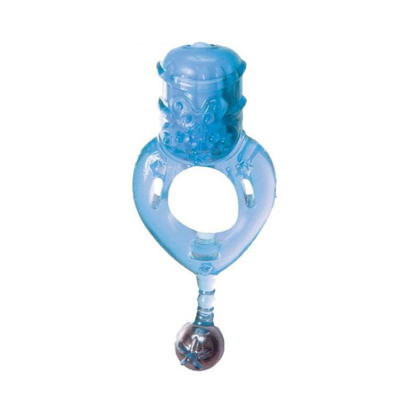 The Macho Ecstacy Ring 7 Speed Vibrating Cockring Blue