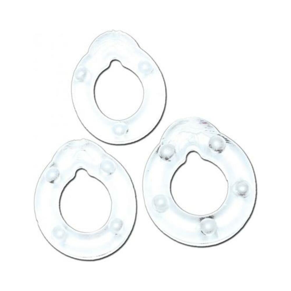 All American Triple Rings- Clear