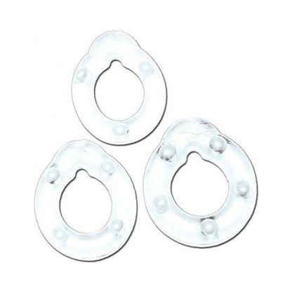 All American Triple Rings- Clear