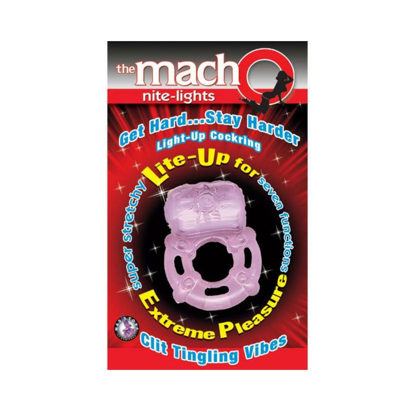 The Macho Nite Lights Clit Tingling Vibes 7 Function Purple
