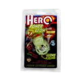 Hero Power Glow Glow In The Dark Cockring Waterproof Green