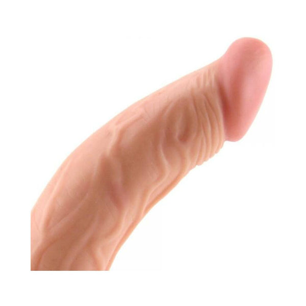 All American Mini Whoppers 5-Inch Curved Dong With Balls-Flesh