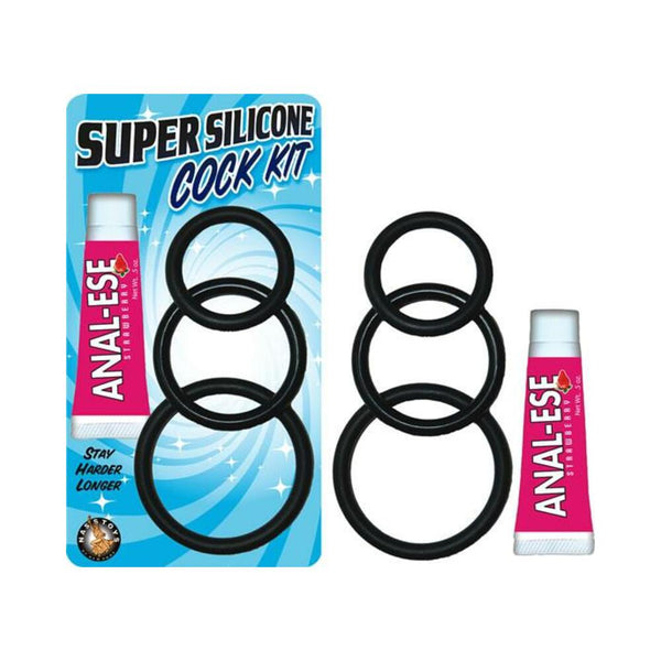 Super Silicone Cock Kit Black