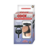 My Cock Ring Vibe Bullet Scrotum Ring Black