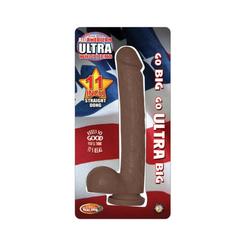 All American Ultra Whoppers Straight 11 inches Dong Brown