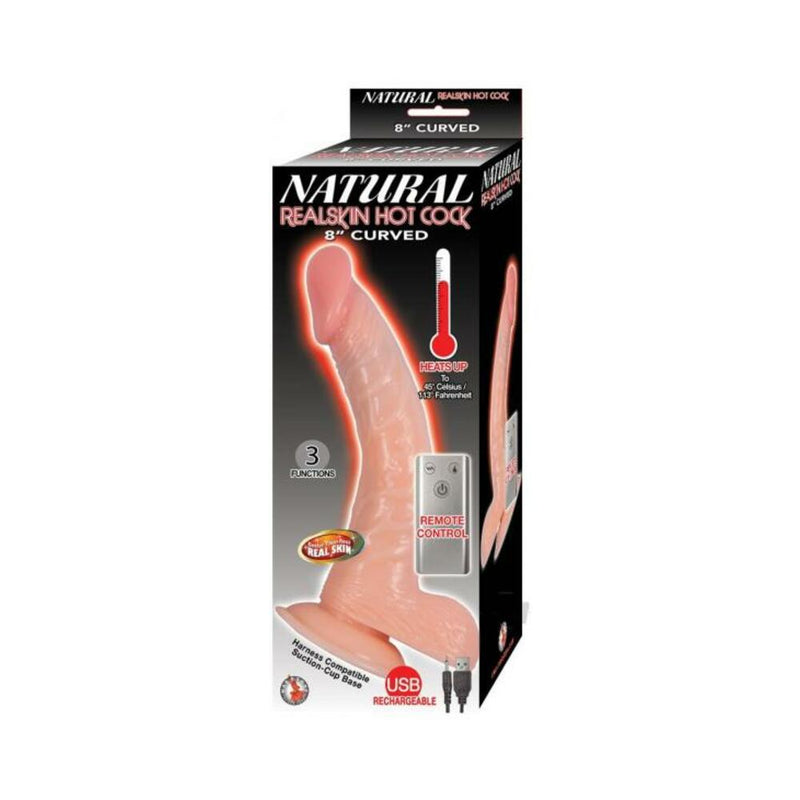 Natural Realskin Hotcock Curved 8 Fle