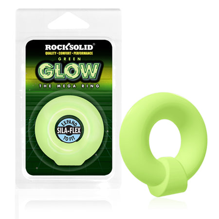Rock Solid Glow in the Dark Mega Ring - Green