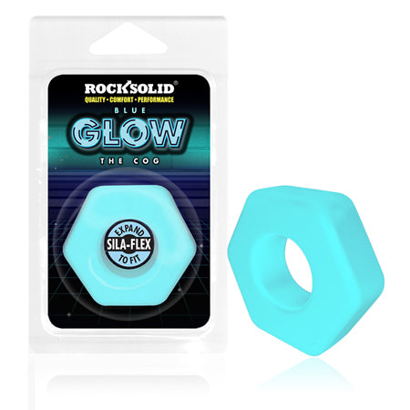 Rock Solid Glow in the Dark The Cog Ring - Blue