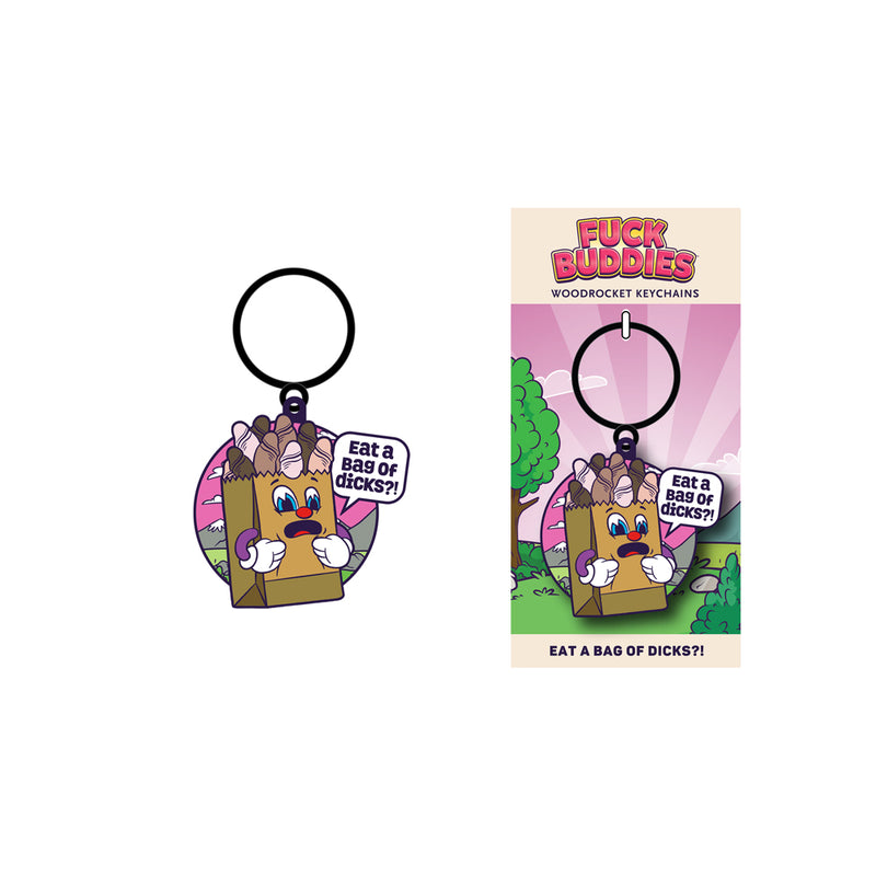 Fuck Buddies Bag Of Dicks Keychain