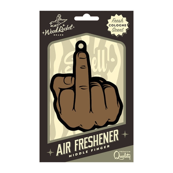 Middle Finger: Brown Air Freshener