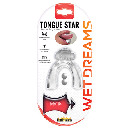 Wet Dreams Tongue Star Vibe -  Clear