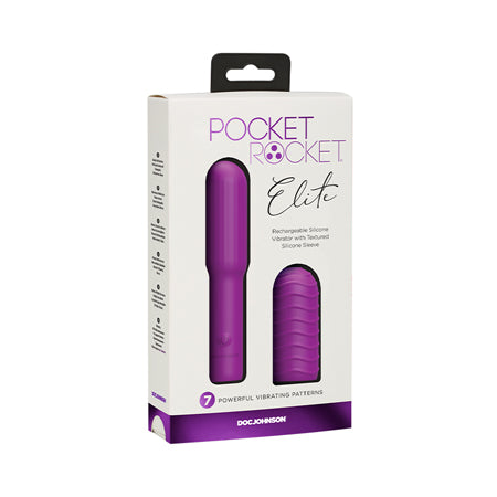 Pocket Rocket Elite Rechargeable w/Removable Sleeve - Purple