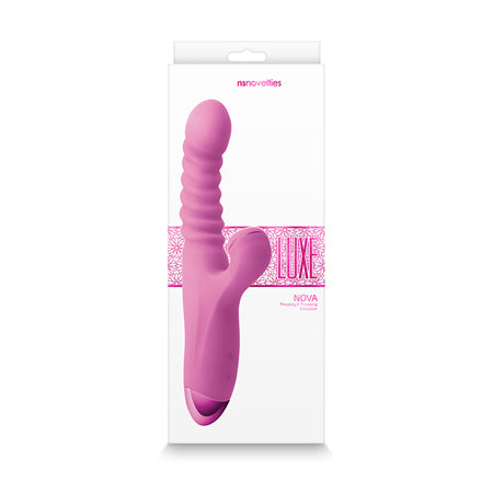 Luxe Nova Thrusting & Throbbing Stimulator - Pink