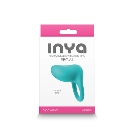 INYA Regal Rechargeable Vibrating Ring - Teal