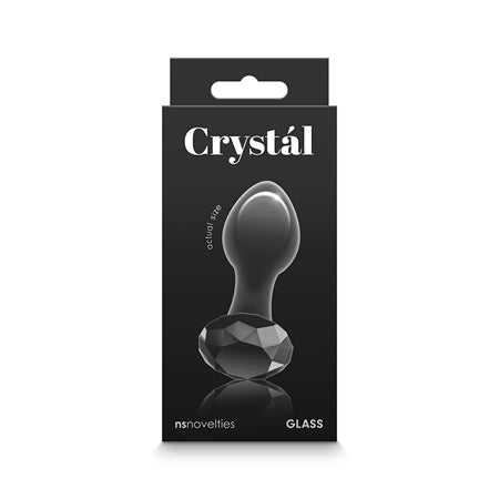 Crystal Gem Butt Plug - Black