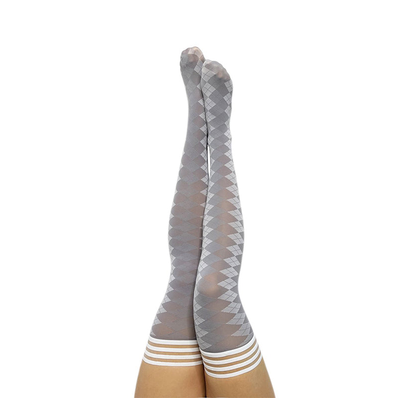 Kixies OPC Par 4 Grey Argyle Size A