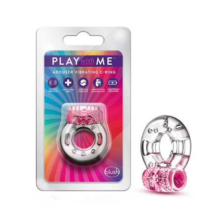 NO ETA Blush Play with Me Arouser Vibrating C Ring - Pink