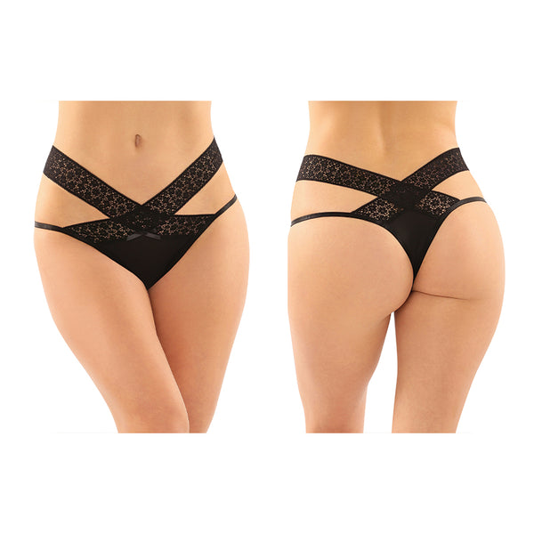 Daphne Brazilian-Cut Panty L/XL Blk