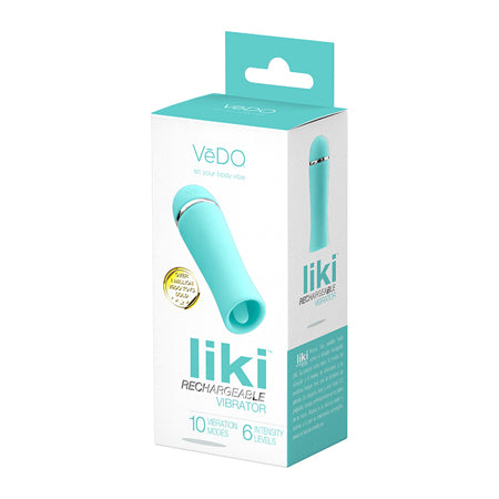 VeDO Liki Rechargeable Flicker Vibe - Tease Me Turquoise