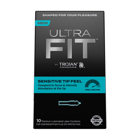 Trojan Ultrafit Sensitive Tip Feel Condom - Pack of 10
