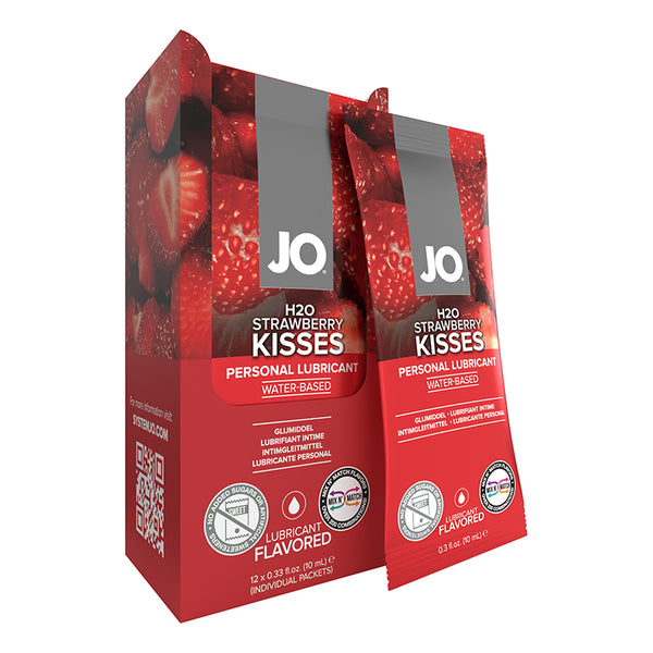 JO H2O Strawberry 12 Foil Pack 10ml