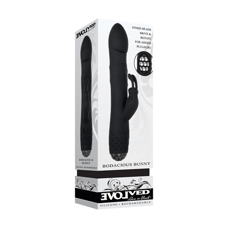 Evolved Bodacious Bunny Rotating Rabbit - Black
