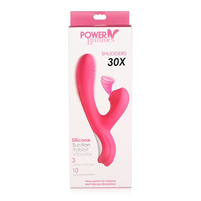 Power Bunny Shudders Suction Vibe Red