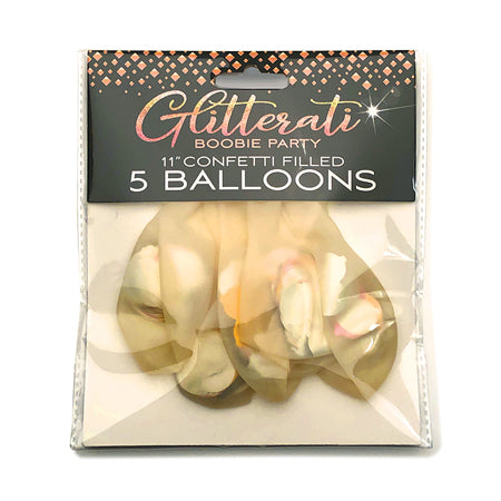 Glitterati Boobie Party Confetti Balloons - Pack of 5