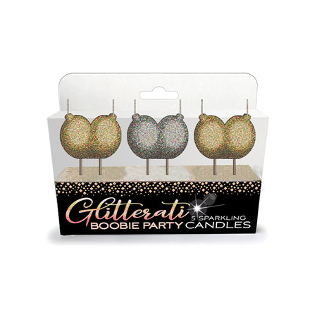 Glitterati Boobie Party Candle Set