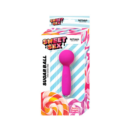 Sweet Sex Sugar Ball Mini Wand Vibe - Magenta