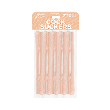 Cock Suckers Pecker Straws - Vanilla Lovers Pack of 10