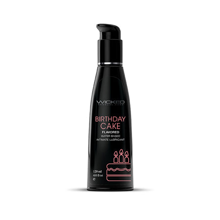 Wicked Sensual Care Water Based Lubricant - 4 oz Birthday Cake