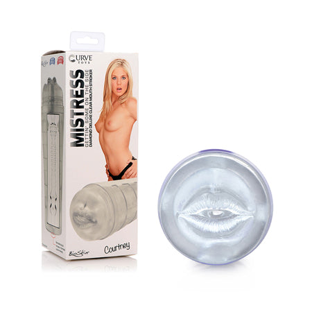 Curve Novelties Mistress Courtney Diamond Deluxe Clear Mouth Stroker
