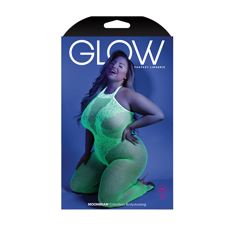 Glow Moonbeam Crotchless Bodystocking Qs