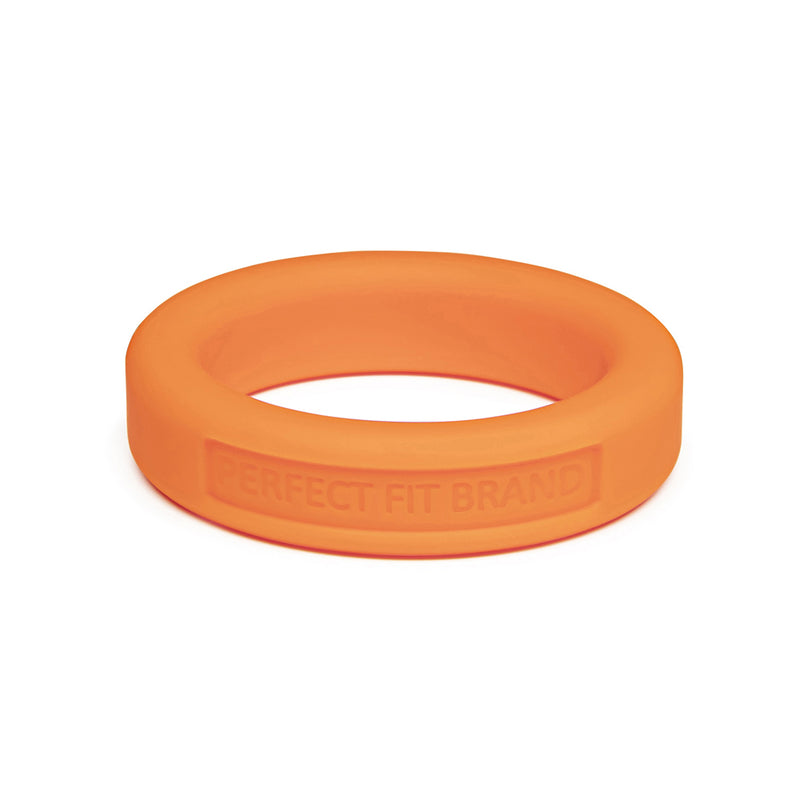 Classic 1.4&quot; (36 mm) Silicone Med. Stretch Penis Ring Orange