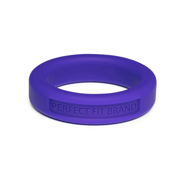 Classic 1.4&quot; (36 mm) Silicone Med. Stretch Penis Ring Purple