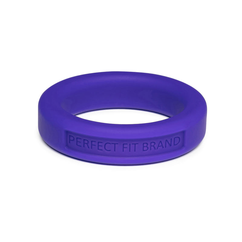 Classic 1.4&quot; (36 mm) Silicone Med. Stretch Penis Ring Purple