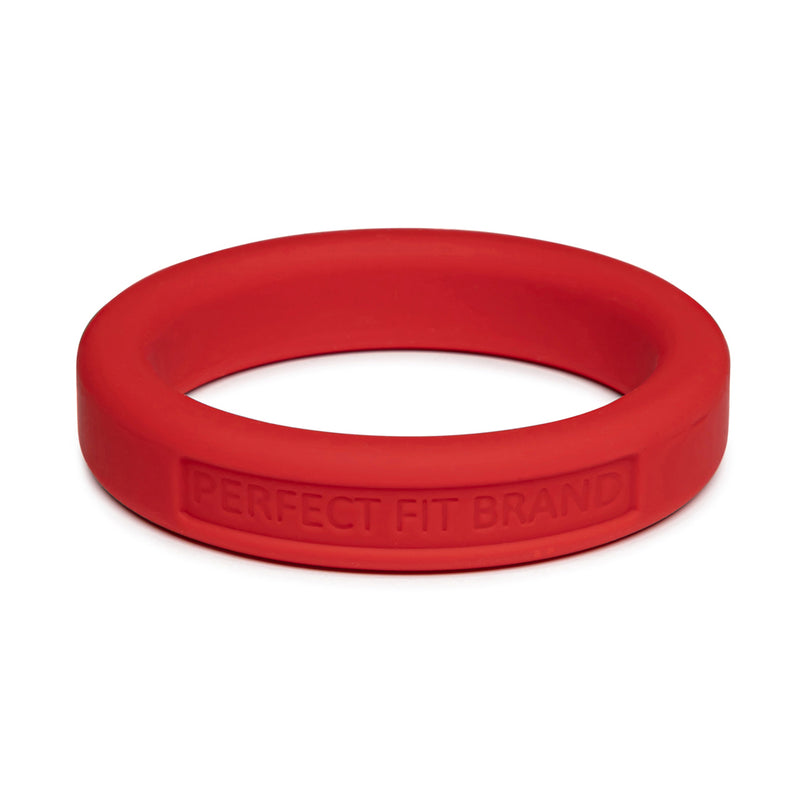 Classic 1.75&quot; (44 mm) Silicone Med. Stretch Penis Ring Red