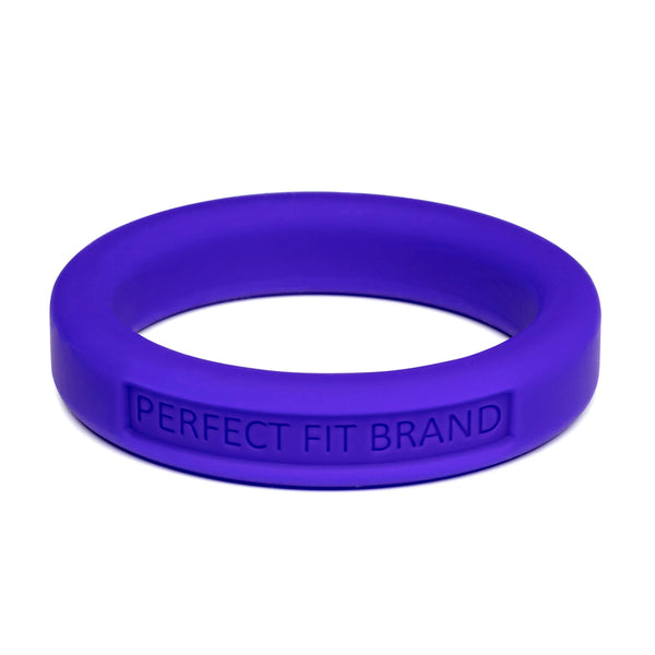 Classic 1.75&quot; (44 mm) Silicone Med. Stretch Penis Ring Purple