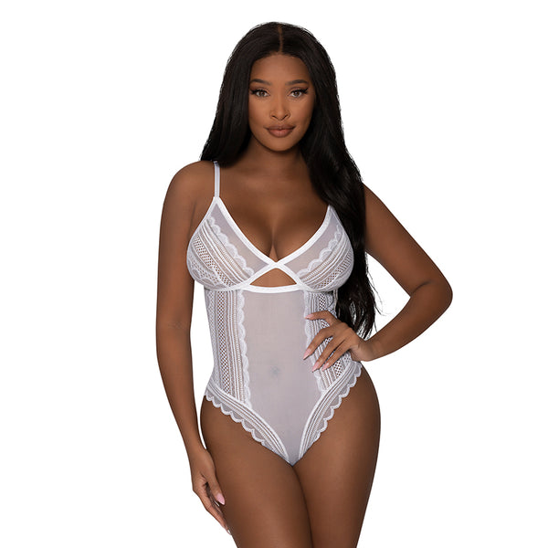 MS Modern Romance Cheeky Teddy Wht S/M